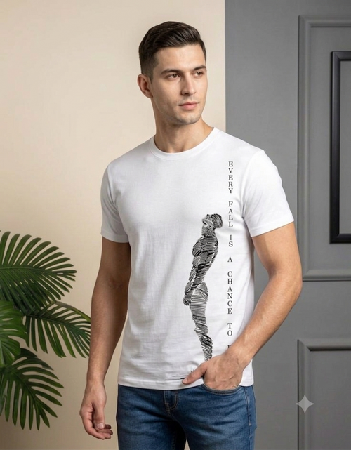 Every Fall Is a Chance to Rise – Minimalist Inspirational Graphic T-Shirt